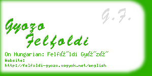 gyozo felfoldi business card