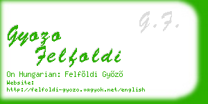 gyozo felfoldi business card